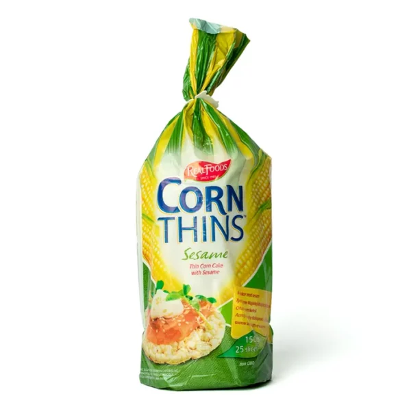 פרכיות תירס עם שומשום | 150 גרם | CORNTHINS