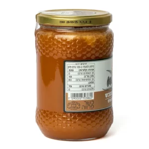 דבש טהור מגובש מפרחי אקליפטוס | 850 גרם | חקלאות עין חרוד