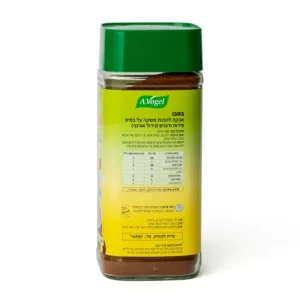 אבקה להכנת משקה על בסיס פירות ודגנים אורגני | 200 גרם | במבו