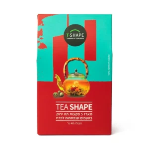 מארז אדום 5 פקעות תה ירוק | 40 גרם | T-Shape