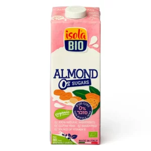 משקה שקדים אורגני ללא סוכר ללא גלוטן | 1 ליטר | isola Bio