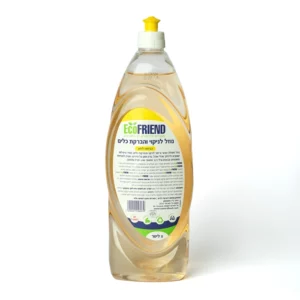 נוזל לניקוי כלים אקולוגי בניחוח לימון | 1 ליטר | אקופרנד