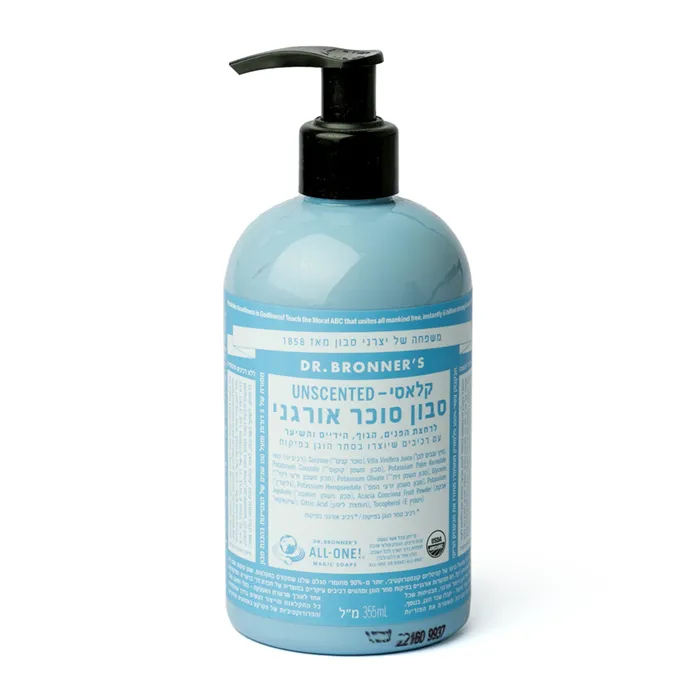 סבון סוכר אורגני קלאסי | 355 מ"ל | ד"ר ברונר