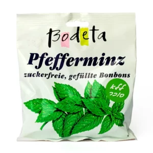 סוכריות ממולאות ללא סוכר טעם מנטה | 100 גרם | בודטה