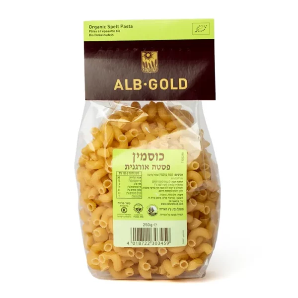 פסטה סלנטאני כוסמין אורגנית | 250 גרם | אלב-גולד