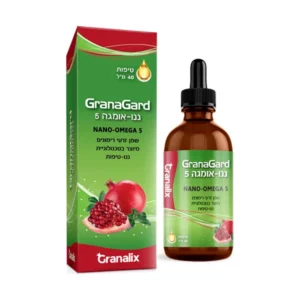 ננו אומגה 5 שמן זרעי רימונים | 40 מ"ל | גרנוליקס ננו אומגה 5 שמן זרעי רימונים | 40 מ"ל | גרנוליקס