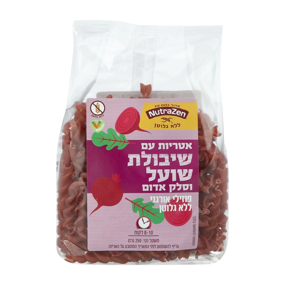 אטריות עם שיבולת שועל וסלק אדום | 250 גרם | נוטרה זן