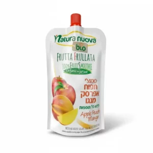 סמוצ'י תפוח מנגו אפרסק אורגני | 100 גרם | נטורה נובה