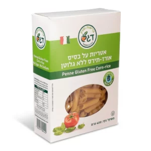 אטריות פנה אורז תירס ללא גלוטן | 400 גרם | דגש אטריות פנה אורז תירס ללא גלוטן | 400 גרם | דגש