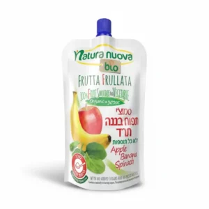 סמוצ'י תפוח בננה תרד אורגני | 100 גרם | נטורה נובה