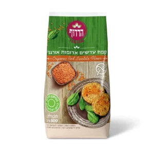 קמח עדשים אדומות אורגני | 500 גרם | הרדוף קמח עדשים אדומות אורגני | 500 גרם | הרדוף