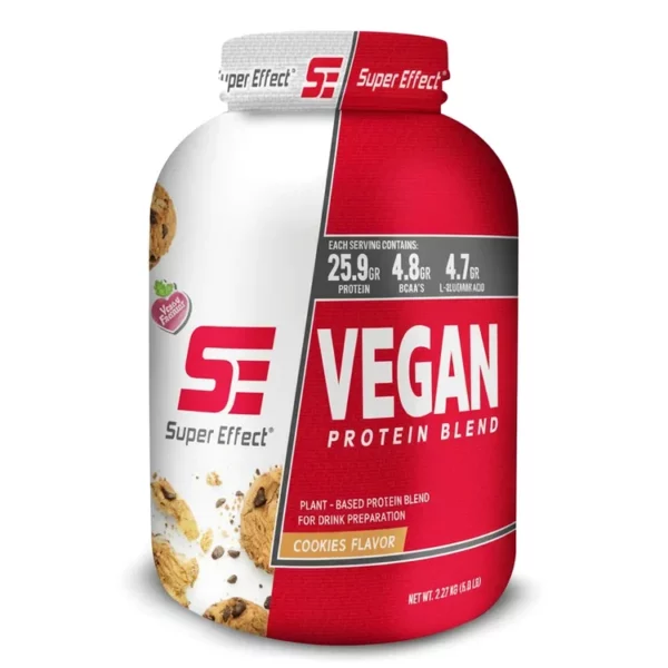 אבקת חלבון טבעונית מהצומח בטעם וניל | 2.27 ק"ג | סופר אפקט