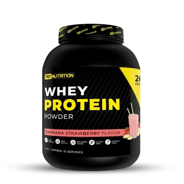 אבקת חלבון מי גבינה בטעם תות בננה | 2 קילו | טיאנטי