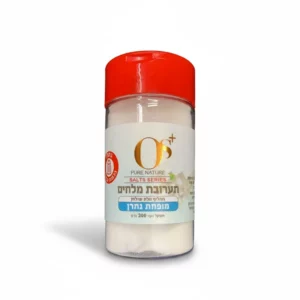 מלח שולחן אשלגן ללא תוספת נתרן | 200 גרם | OS+ מלח שולחן אשלגן ללא תוספת נתרן | 200 גרם | OS+