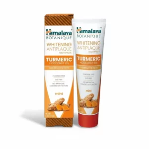 משחת שיניים מלבינה בשילוב כורכום ושמן קוקוס | 113 גרם | הימלאיה משחת שיניים מלבינה בשילוב כורכום ושמן קוקוס | 113 גרם | הימלאיה