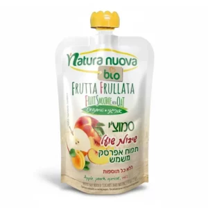 סמוצ'י שיבולת שועל תפח אפרסק משמש | 100 גרם | נטורה נובה