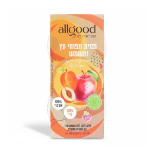 מחית תפוחי עץ ומשמש אורגנית | 2*100 גרם | אולגוד מחית תפוחי עץ ומשמש אורגנית | 2*100 גרם | אולגוד