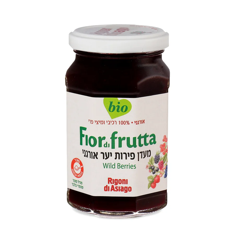 מעדן פירות יער אורגני | 250 גרם | ריגוני די אסיאגו