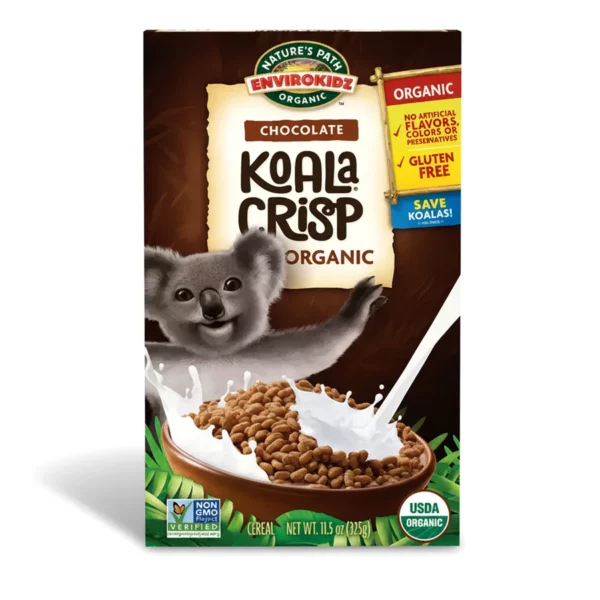 קואלה קריספ פצפוצי אורז מלא בטעם שוקולד | 325 גרם | נייצ'רס פט