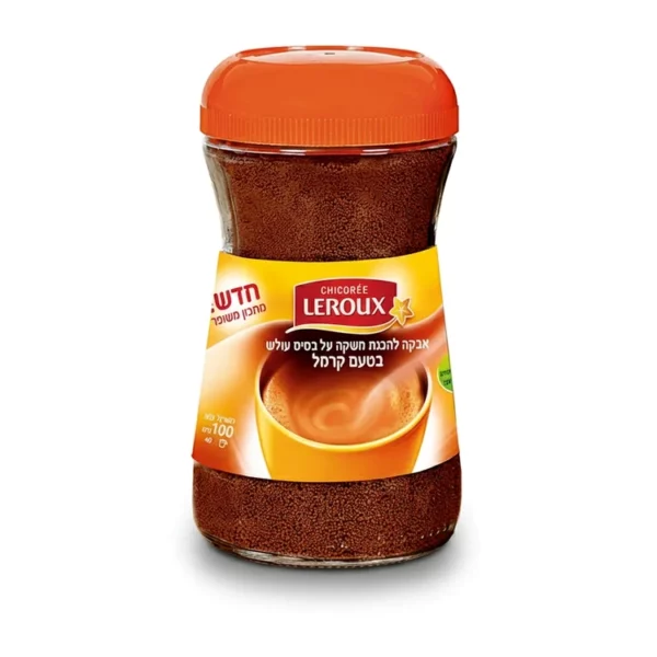 אבקה להכנת משקה על בסיס עולש בטעם קרמל | 100 גרם | לרוקס