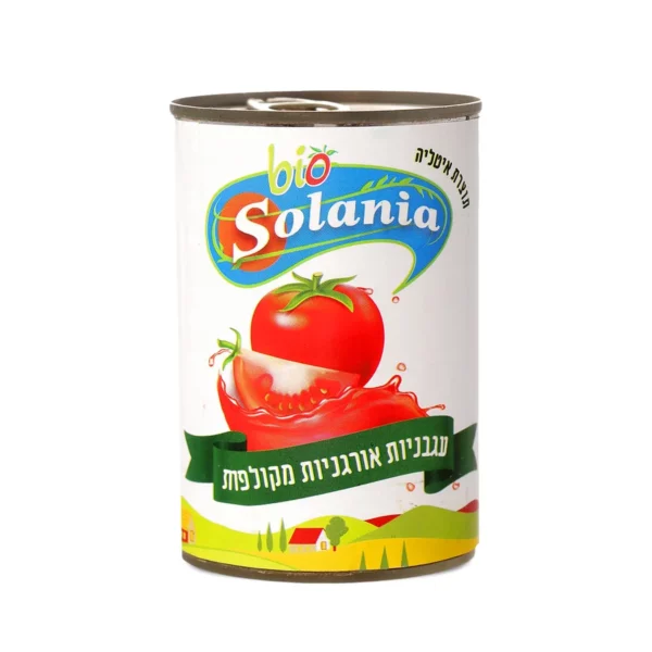 עגבניות אורגניות מקולפות | 400 גרם | ביו סולניה