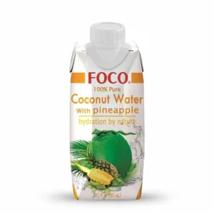מי קוקוס בתוספת אננס | 330 מ"ל | פוקו