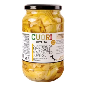 רבעי ארטישוק בשמן חמניות | 530 גרם | קואורי רבעי ארטישוק בשמן חמניות | 530 גרם | קואורי