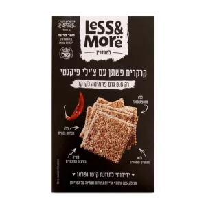קרקר פשתן עם צ'ילי פיקנטי | 125 גרם | לס אנד מור