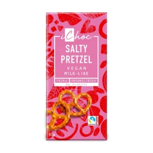 שוקולד ממתק עם שבבי בייגלה מלוח אורגני | 80 גרם | אייצ׳וק