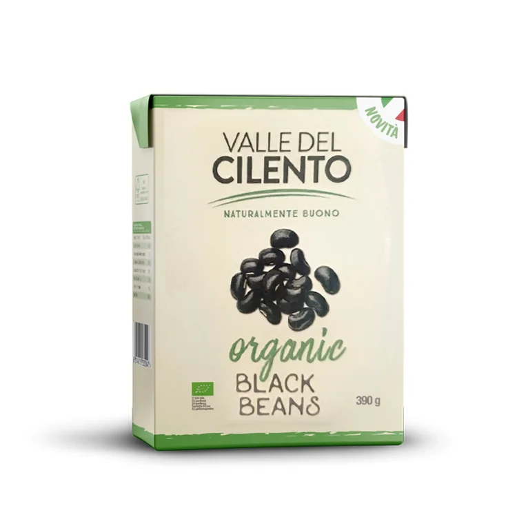 שעועית שחורה אורגנית | 390 גרם | valle del cilento
