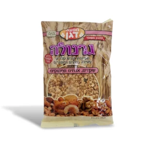 גרנולה ללא תוספת סוכר עם שקדים אגוזים וצימוקים | 400 גרם | דגן גרנולה ללא תוספת סוכר עם שקדים אגוזים וצימוקים | 400 גרם | דגן