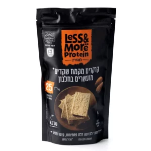 קרקרים מקמח שקדים מועשרים בחלבון קיטו | 120 גרם | לס אנד מור