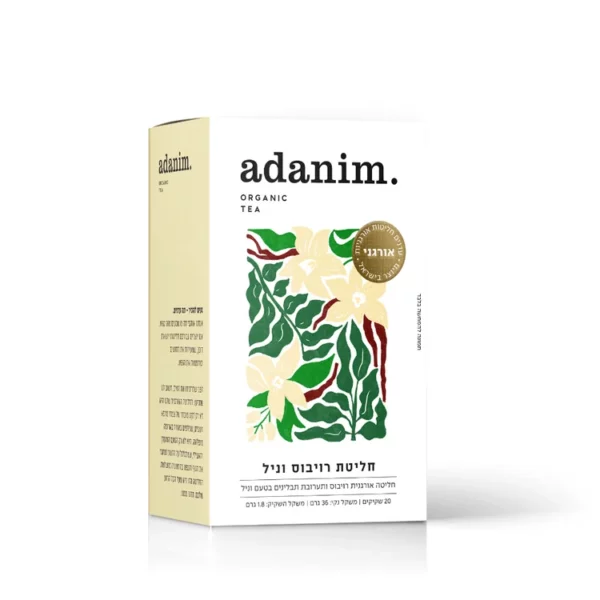 חליטת רויבוס וניל אורגני | 20 שקיקים | עדנים