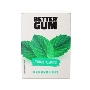 גומי לעיסה ללא סוכר בטעם מנטה | 20 גרם | בטר גאם גומי לעיסה ללא סוכר בטעם מנטה | 20 גרם | בטר גאם