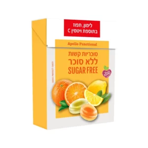 סוכריות קשות לימון תפוז | 50 גרם | אפולו פארמה