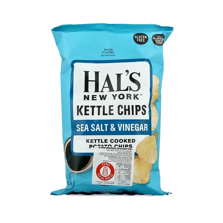 חטיף תפוח אדמה בטעם חומץ ומלח ים | 141 גרם | האלס